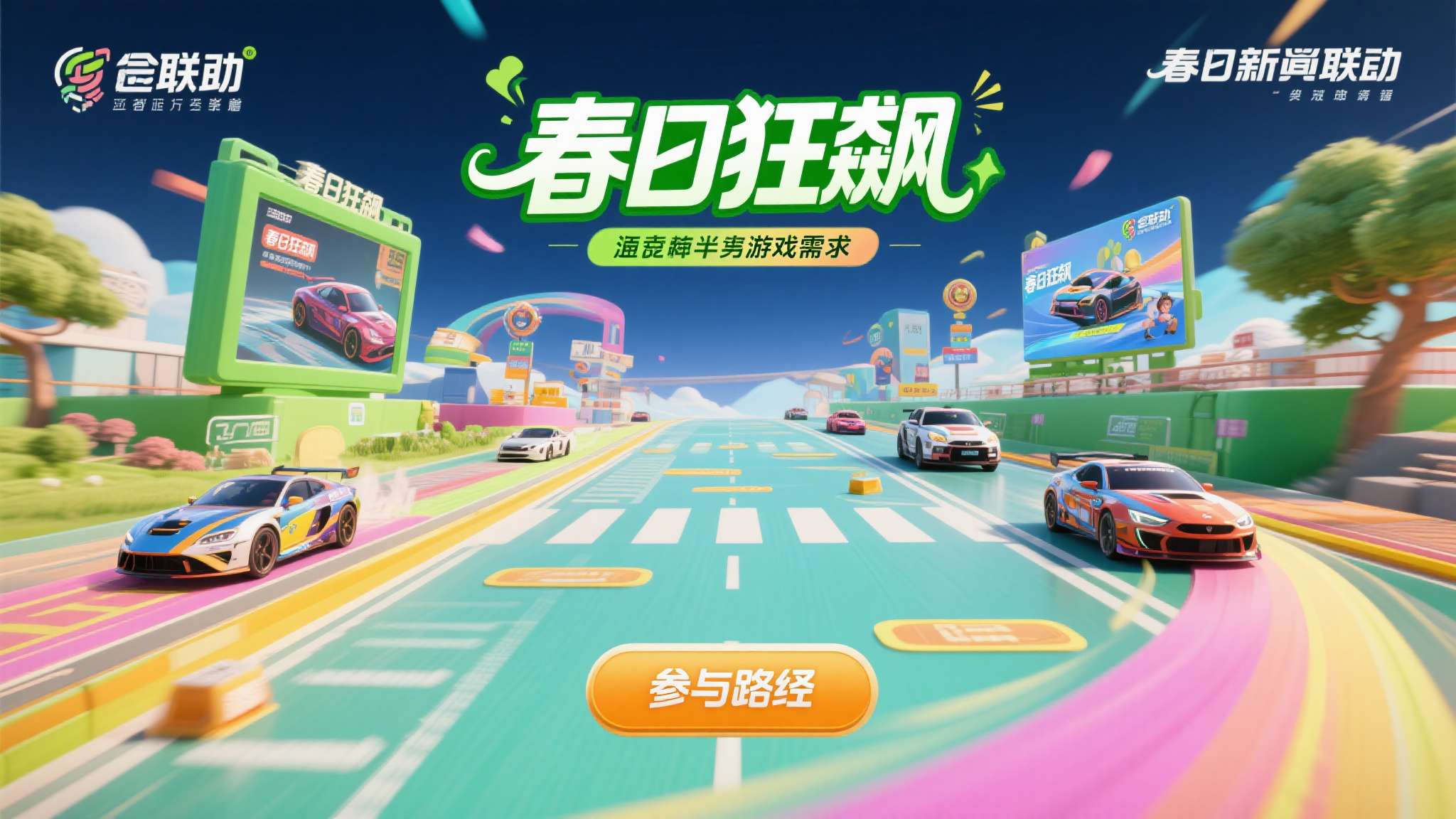 本次联动活动围绕"春日狂飙"主题展开，设计了多层次的参与路径，覆盖不同类型玩家的